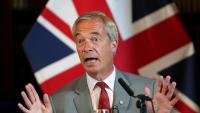 Nigel Farage lors d'une conférence de presse à Londres, le 10 août 2026