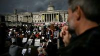 Manifestation en soutien au groupe Palestine Action à Londres, le 4 octobre 2025