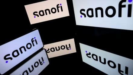 Logo Sanofi, à Toulouse le 31 mars 2026.