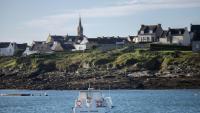 Vue d'une partie de l'île de Molène, dans le Finistère, le 3 février 2026