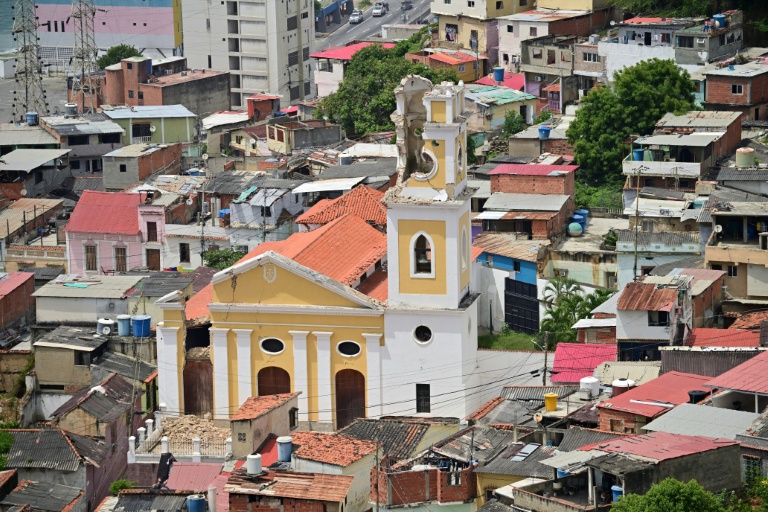 L'église de La Guaira, endommagée par le double séisme au Venezuela, le 5 juillet 2026 à La Guaira