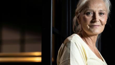 Marie-Caroline Le Pen, candidate du Rassemblement national (RN) aux élections sénatoriales 2026, le 17 septembre 2026 au Mans, dans la Sarthe