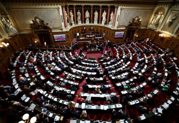Les sénateurs réunis pour l'élection du président de la chambre haute du parlement, à Paris, le 1er octobre 2026