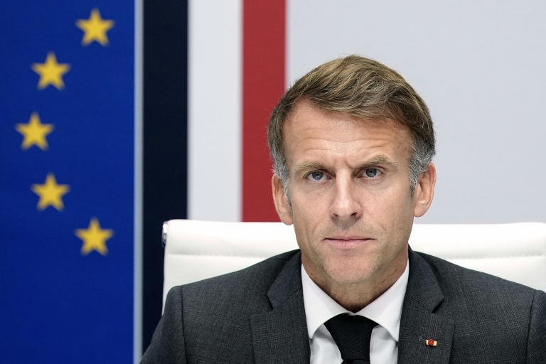 Emmanuel Macron à l'Elysée à Paris le 22 octobre 2026