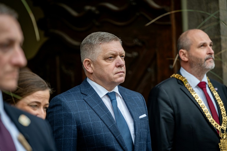 Le Premier ministre slovaque Robert Fico à Kosice en Slovaquie, le 17 octobre 2025.