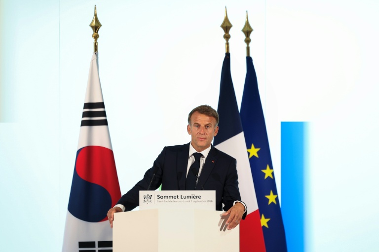 Le président Emmanuel lors de son allocution à l'ouverture du 