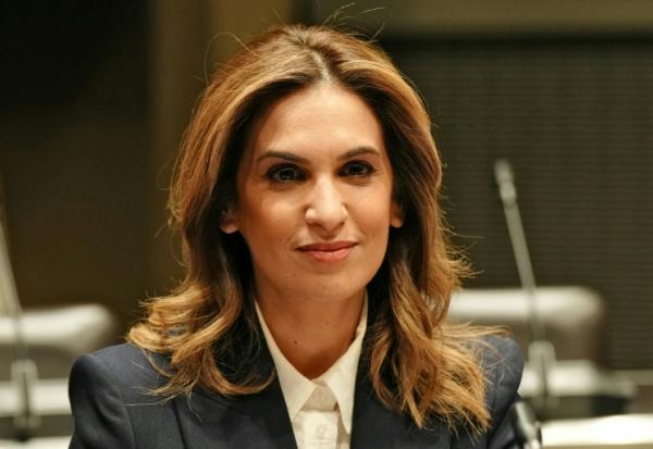 La journaliste Sonia Mabrouk, le 29 février 2024 à Paris