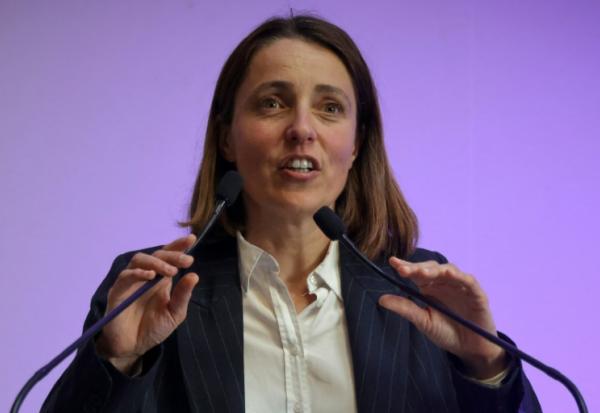 La secrétaire générale de la CGT Sophie Binet, le 13 avril 2026 à Paris