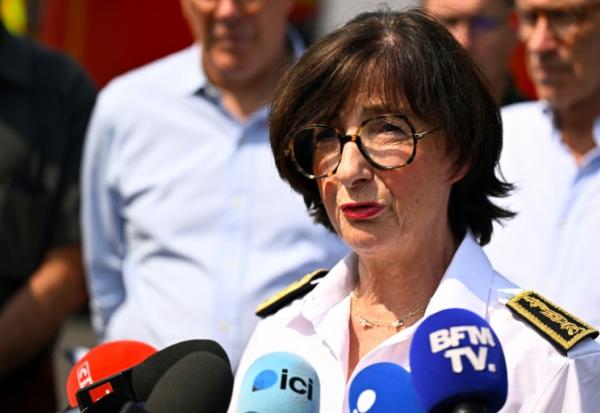 La préfète de Gironde et de Nouvelle-Aquitaine, Sophie Brocas, le 24 juillet 2026 à Lège-Cap-Ferret (Gironde)