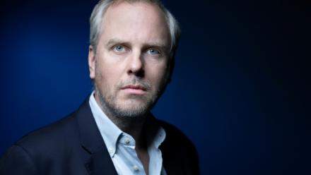 Max Haot, patron de la société américaine Vast qui embarquent dans ses missions les astronautes français Thomas Pesquet et Arnaud Prost, le 11 septembre 2026 à Paris