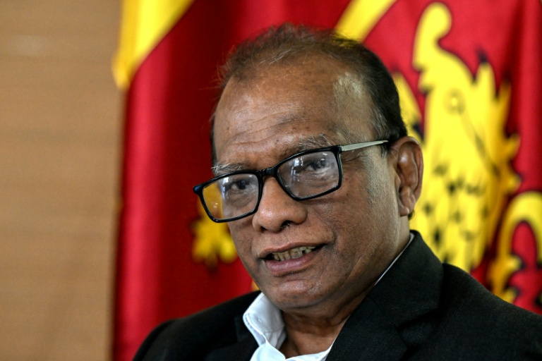 Le ministre sri-lankais de l'Energie, Anura Karunathilaka, le 5 octobre 2026 lors d'un entretienb à l'AFP à Colombo