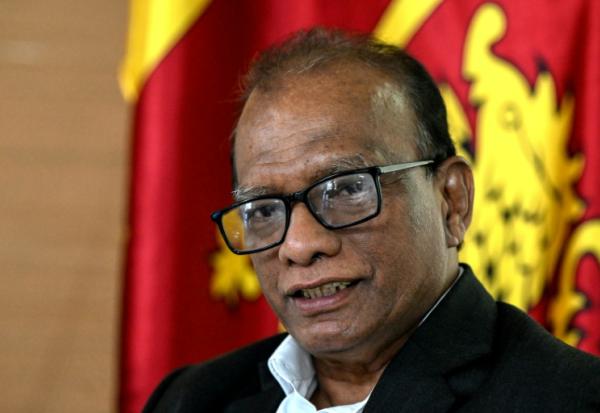 Le ministre sri-lankais de l'Energie, Anura Karunathilaka, le 5 octobre 2026 lors d'un entretienb à l'AFP à Colombo