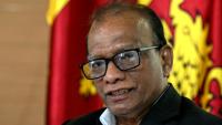 Le ministre sri-lankais de l'Energie, Anura Karunathilaka, le 5 octobre 2026 lors d'un entretienb à l'AFP à Colombo