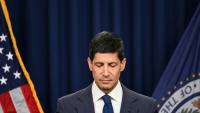 Le président de la Réserve fédérale des Etats-Unis, Kevin Warsh, donne une conférence de presse, le 29 juillet 2026 à Washington