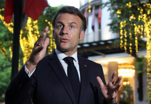 Le président Emmanuel Macron à Hanoï au Vietnam le 26 mai 2025
