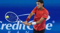 Le Français Térence Atmane lors de son succès face au Danois Holger Rune, en quart de finale du tournoi de Cincinnati, le 14 août 2025