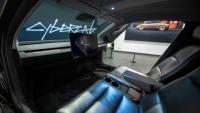Un prototype du Cybercab, véhicule sans volant ni pédales de Tesla pour service de robotaxi, à Los Angeles le 3 décembre 2024