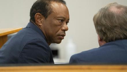 Le golfeur américain Tiger Woods au tribunal de comté de Martin, en Floride, le 2 septembre 2026