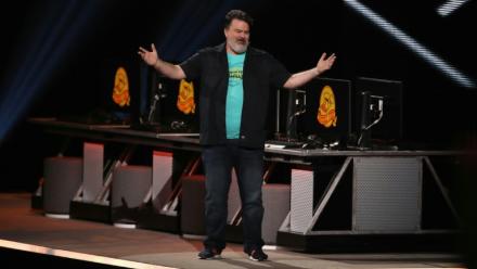 

Tim Schafer, directeur du studio Double Fine Productions, le 9 juin 2019 à Los Angeles, en Californie
