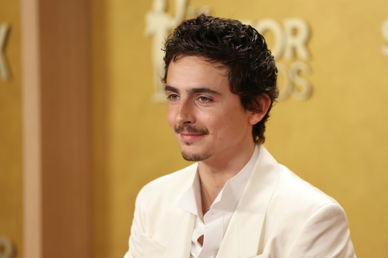 L'acteur franco-américain Timothée Chalamet lors de la 32e cérémonie annuelle des Actor Awards à Los Angeles, le 1er mars 2026 en Californie