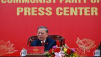 To Lam au 14e congrès du parti communiste vietnamien, le 23 janvier 2026 à Hanoï