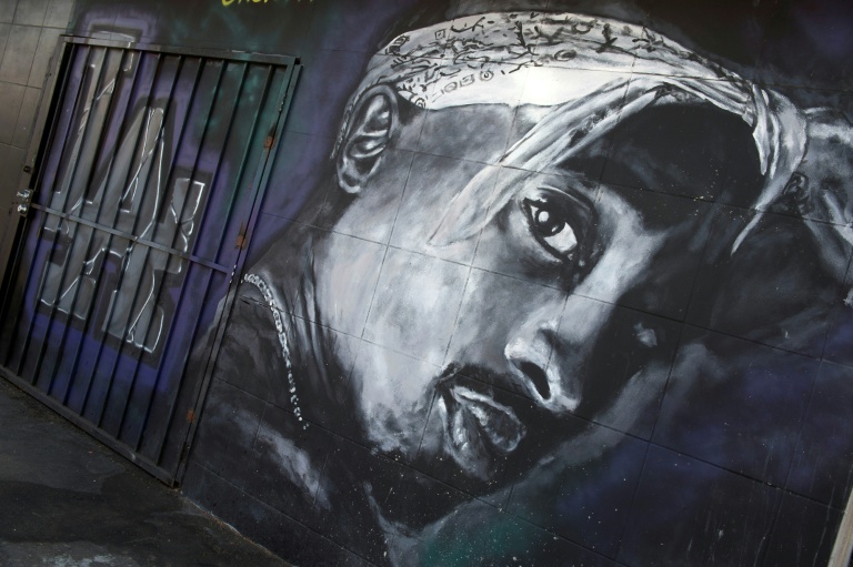 Une fresque dédiée à la mémoire de Tupac Shakur, à Los Angeles, le 26 mai 2016