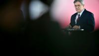 Le candidat LFI à la présidentielle Jean-Luc Mélenchon le 14 octobre 2026, à Paris