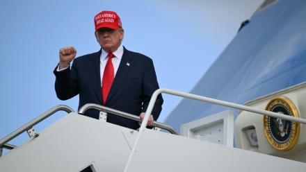 Le président américain Donald Trump, le 30 octobre 2025 à la base d'Andrews, dans le Maryland