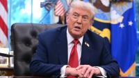 Le président américain Donald Trump dans le Bureau ovale de la Maison Blanche, le 25 septembre 2025 à Washington