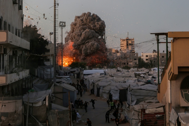 Lors d'une frappe israélienne sur Gaza le 28 juillet 2026