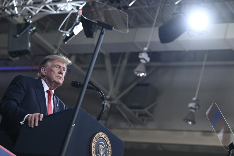 

Le président américain Donald Trump, à Perry, en Georgie, le 24 octobre 2026.