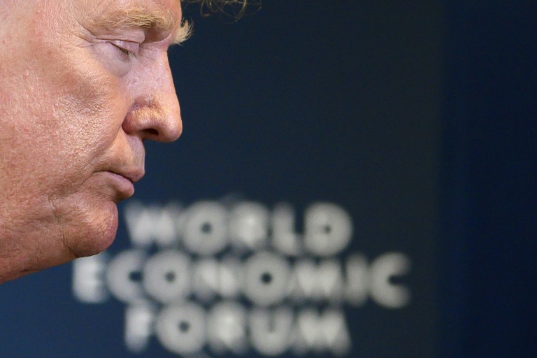 Le président américain Donald Trump, lors de sa dernière visite en personne au Forum économique mondial à Davos (Suisse), le 22 janvier 2020