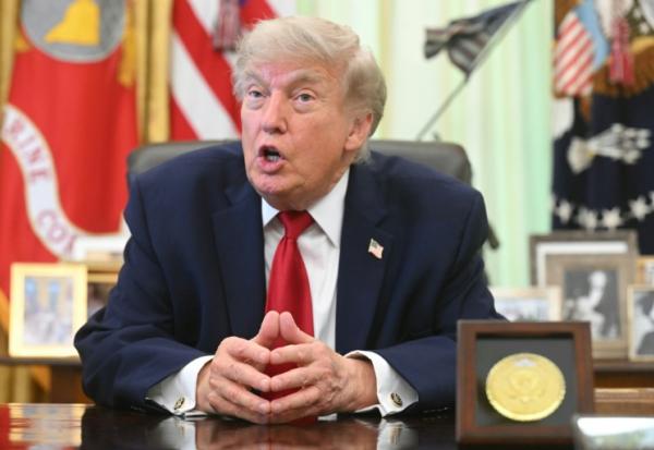 Le président américain Donald Trump dans le Bureau ovale de la Maison Blanche, le  29 juin 2026 à Washington