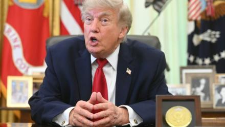 Le président américain Donald Trump dans le Bureau ovale de la Maison Blanche, le  29 juin 2026 à Washington