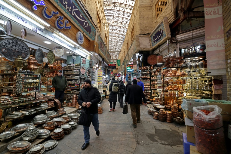 Dans les allées du bazar de Tajrish à Téhéran, le 28 janvier 2026