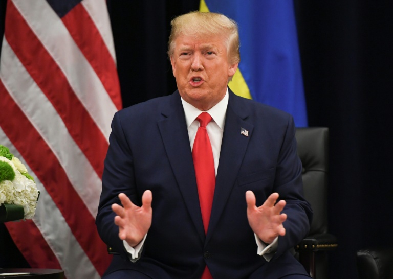 Le président américain Donald Trump à l'ONU, à New York, le 25 septembre 2019
