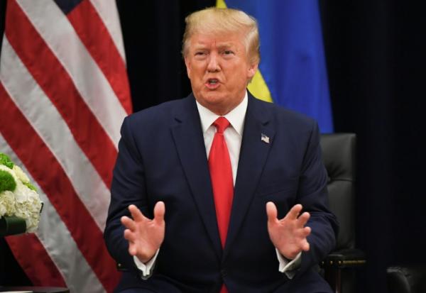 Le président américain Donald Trump à l'ONU, à New York, le 25 septembre 2019