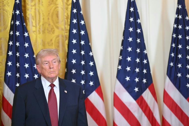 Le président américain Donald Trump lors de l'événement 