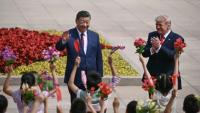 Les présidents chinois Xi Jinping et américain Donald Trump, le 14 mai 2026 à Pékin