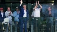 Le président américain Donald Trump sur un terrain de golf en Virginie (est des Etats-Unis) le 9 mai 2026.
