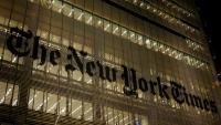 Le siège du quotidien The New York Times, le 17 décembre 2024 à New York