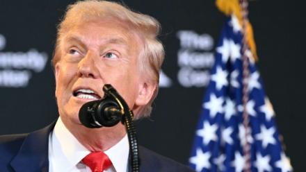 Le président américain Donald Trump au Centre Kennedy à Washington le 13 août 2025