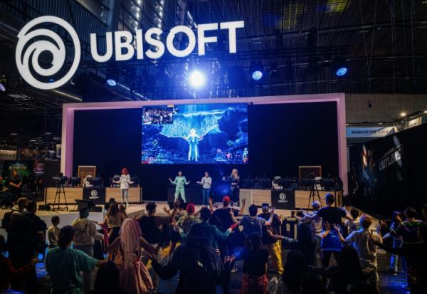 Le stand Ubisoft lors de la 14ème édition de la Paris Game Week, le 23 octobre 2024