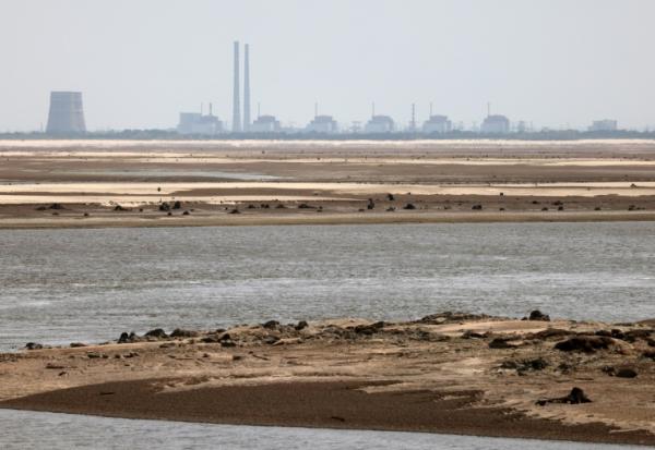 La centrale nucléaire de Zaporijjia, le 7 juillet 2023 en Ukraine