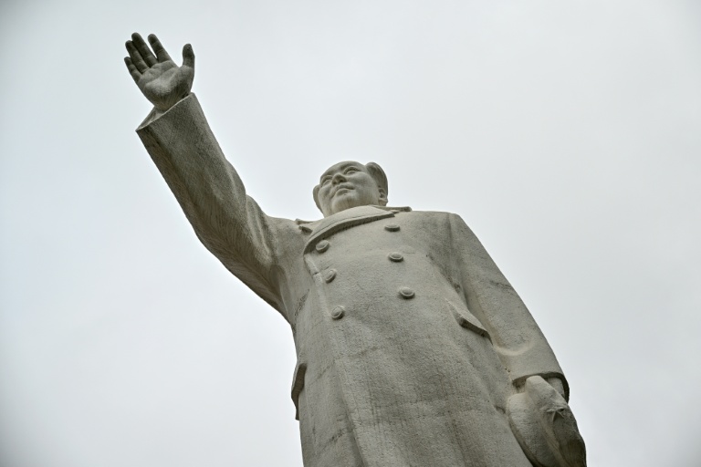 Une statue de Mao Zedong à Shijiazhuang, dans la province du Hebei, le 19 août 2026 dans le nord de la Chine