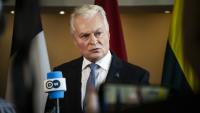 Le président lithuanien Gitanas Nauseda à Rovaniemi, en Finlande, le 14 septembre 2026