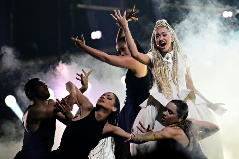 La chanteuse française Monroe à Vienne, en Autriche, le 14 mai 2026.
