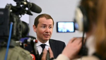 Le procureur de Mulhouse, Nicolas Heitz, à Hagenbach le 10 avril 2026