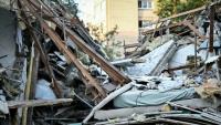 Les décombres d'un pavillon après une explosion provoquée par une fuite de gaz à Aubervilliers, en Seine-Saint-Denis le 6 septembre 2026