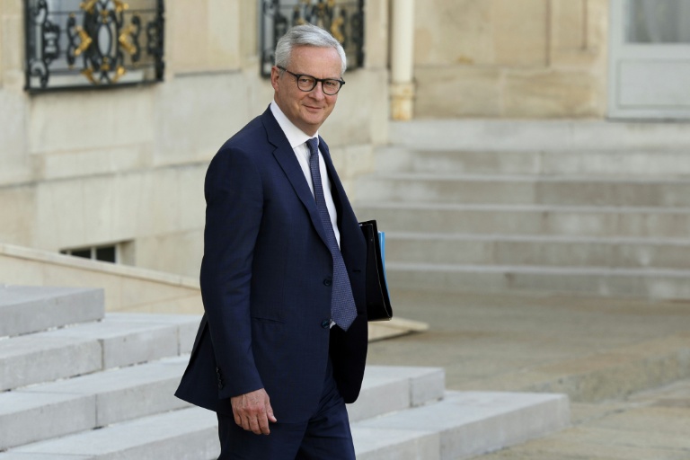 Bruno Le Maire, alors ministre de l'Economie, à la sortie du Conseil des ministres à l'Elysée, le 15 mai 2024 à Paris